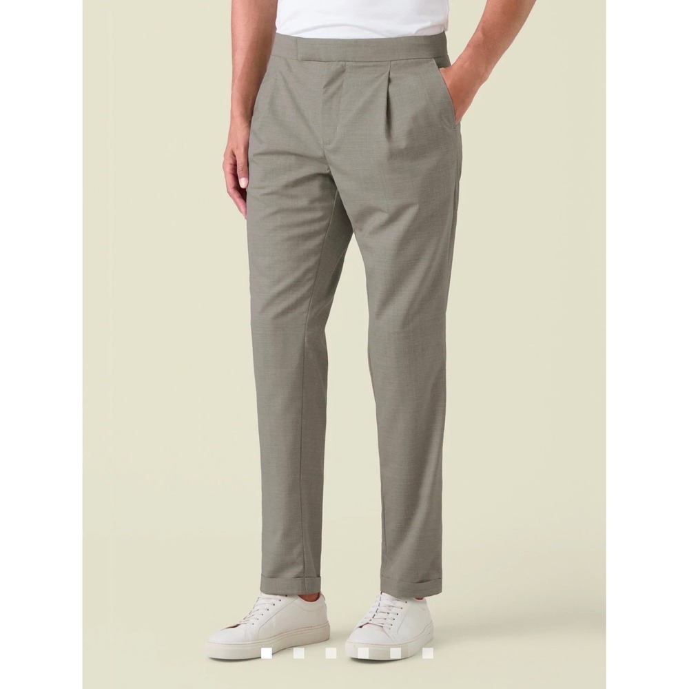 NOT FOR SALE Luca Faloni Lightweight Trousers Mens 34 Single Pleat 100% Wool